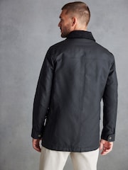 Black Signature British Waxed Cotton Jacket - Image 3 of 11