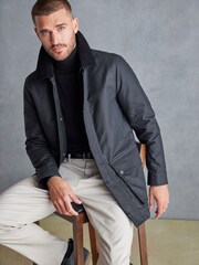 Black Signature British Waxed Cotton Jacket - Image 4 of 11