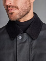 Black Signature British Waxed Cotton Jacket - Image 5 of 11