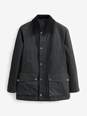 Black Signature British Waxed Cotton Jacket - Image 9 of 11
