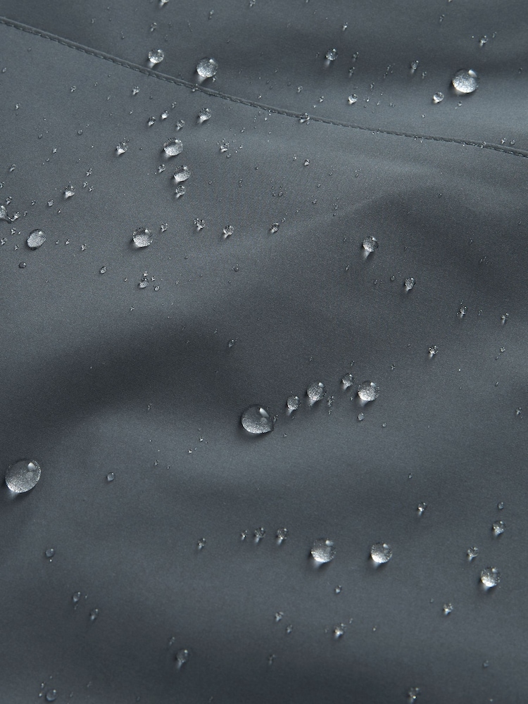 Grey Shower Resistant Four Pocket Funnel Neck Coat - Image 15 of 15