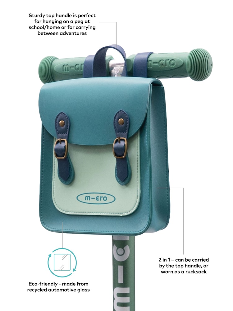 Micro Scooters Aqua And Teal Blue Satchel Bag - Image 2 of 7