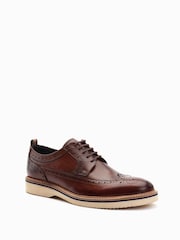 Base London Sully Lace Up Brogue Shoes - Image 2 of 6