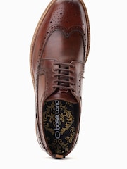 Base London Sully Lace Up Brogue Shoes - Image 4 of 6