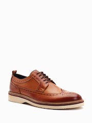 Base London Sully Lace Up Brogue Shoes - Image 3 of 6