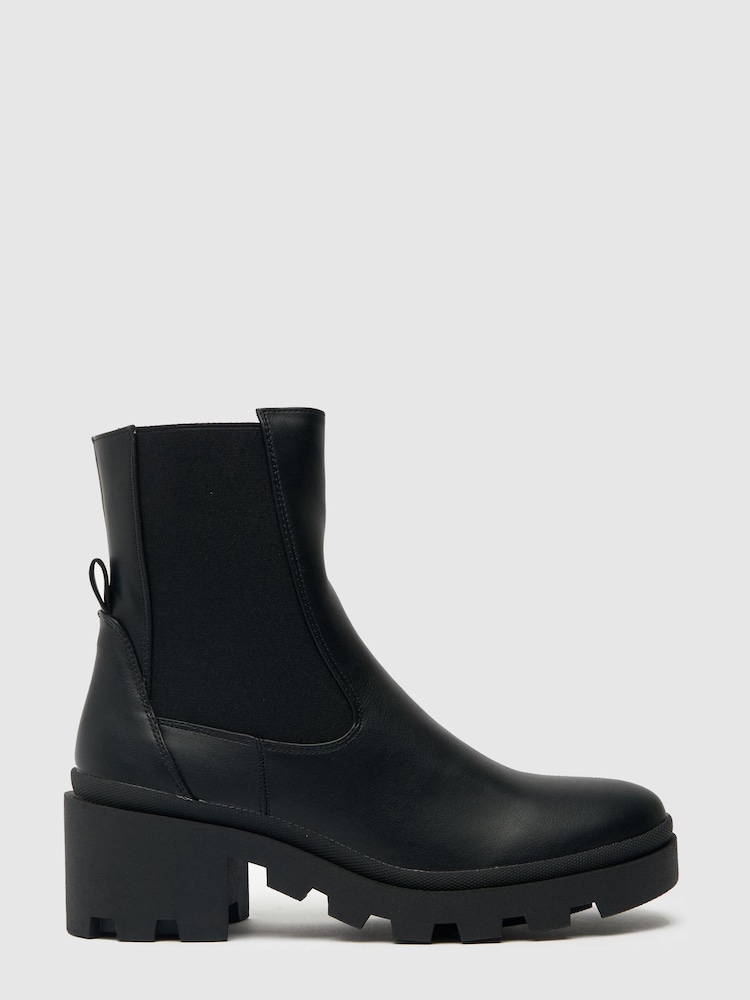 Schuh Black Aspen Chunky Chelsea Boots - Image 1 of 4