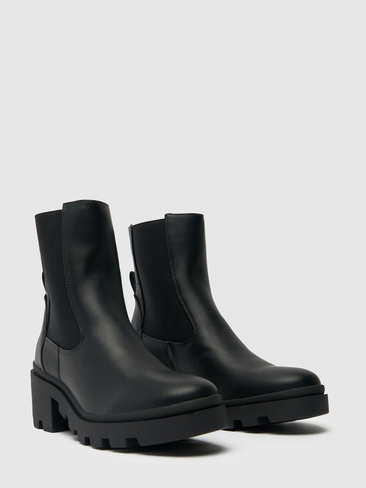 Schuh Black Aspen Chunky Chelsea Boots - Image 2 of 4