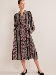 Boden Black Midi Shirt Dress - Image 1 of 1