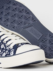 FatFace Blue Lola Floral Canvas Trainers - Image 4 of 4