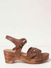 FatFace Brown Leather Sandals - Image 2 of 4