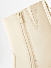 Bone White Regular/Wide Fit Forever Comfort® Cowboy Western Ankle Boots - Image 7 of 8