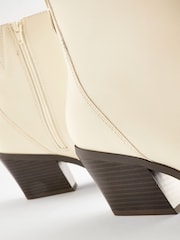 Bone White Regular/Wide Fit Forever Comfort® Cowboy Western Ankle Boots - Image 8 of 8