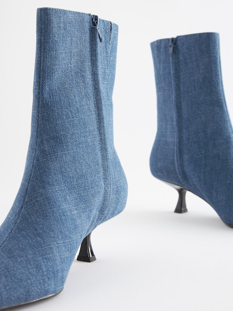 Denim Forever Comfort® Pointed Toe Ankle Boots - Image 3 of 7