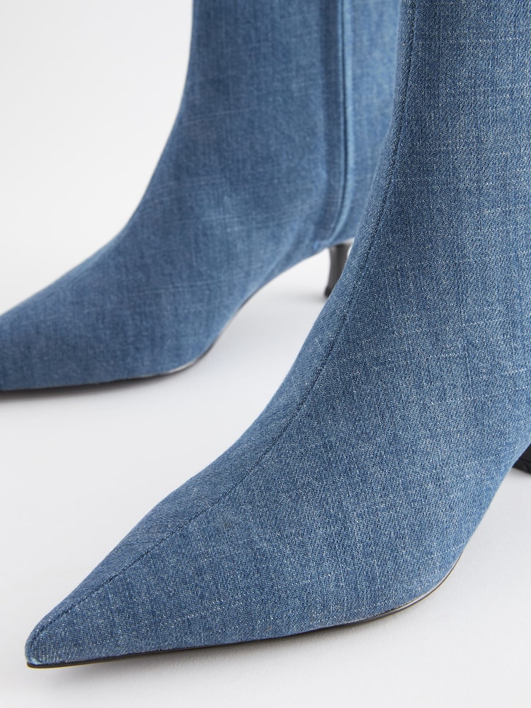 Denim Forever Comfort® Pointed Toe Ankle Boots - Image 4 of 7