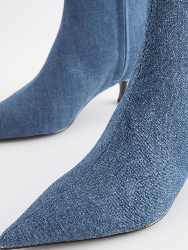 Denim Forever Comfort® Pointed Toe Ankle Boots - Image 6 of 7
