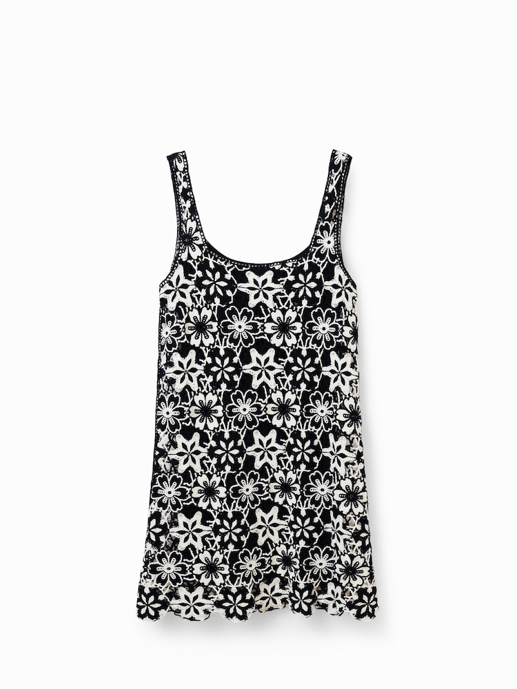 Desigual Star Print Black Mini Dress - Image 5 of 5