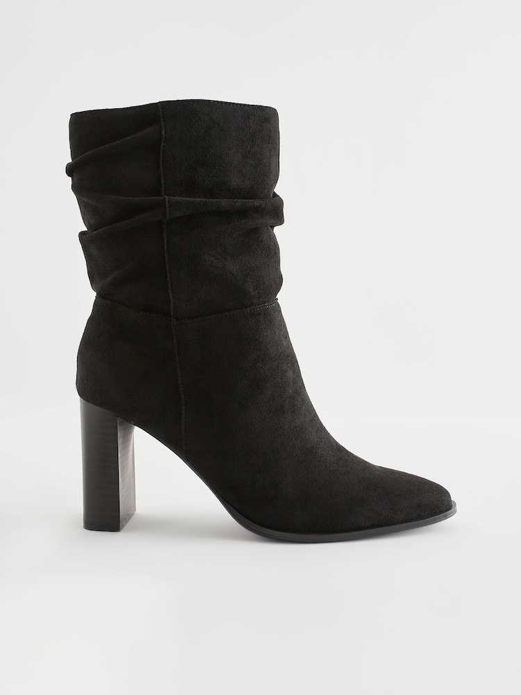 Noir - Bottes mi-longues souples à talons Forever Comfort® - Image 4 of 8