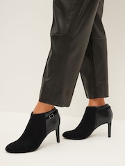 Black Forever Comfort® Round Toe Shoe Boots - Image 1 of 7