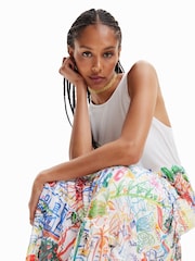 Desigual White Printed Maxi Dress - Image 4 of 5