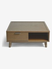Natural Tetbury Solid Oak and Veneer Coffee Table - Image 10 of 10