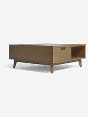 Natural Tetbury Solid Oak and Veneer Coffee Table - Image 9 of 10
