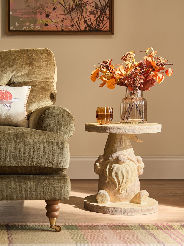 Natural Gonk Christmas Resin Side Table - Image 2 of 9