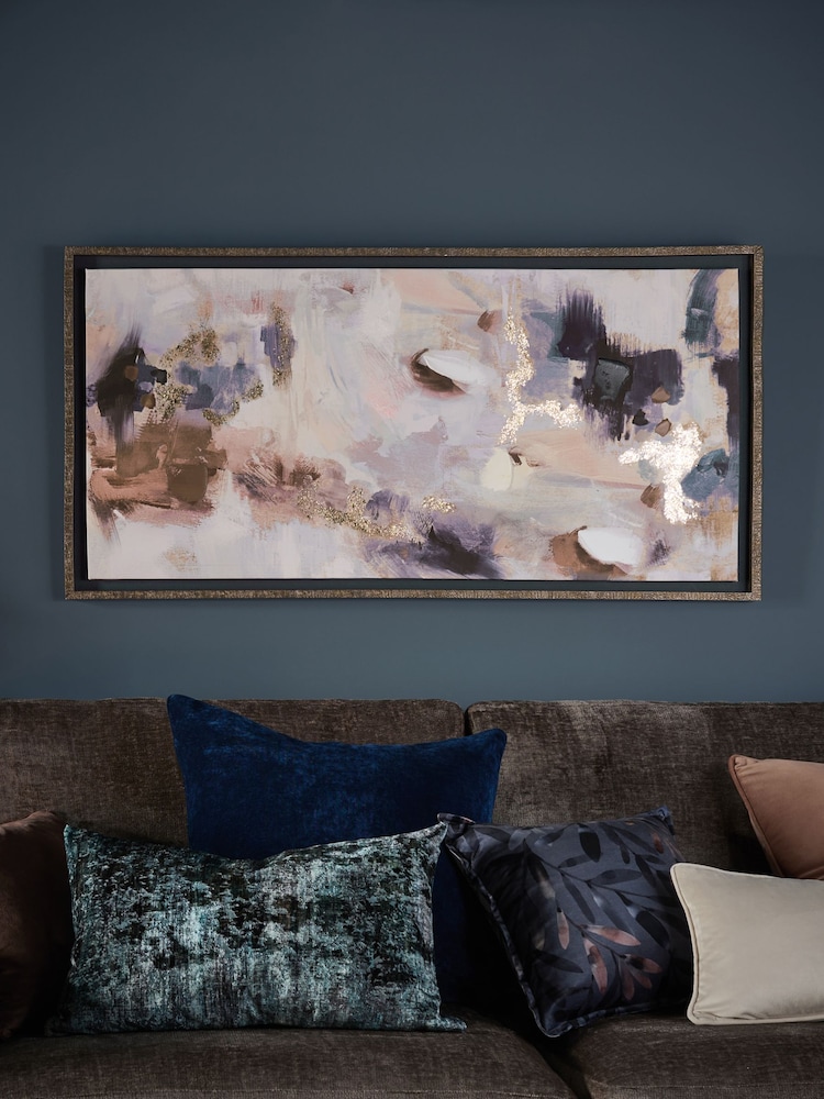 Natural Abstract Framed Canvas Wall Art - Image 1 of 6