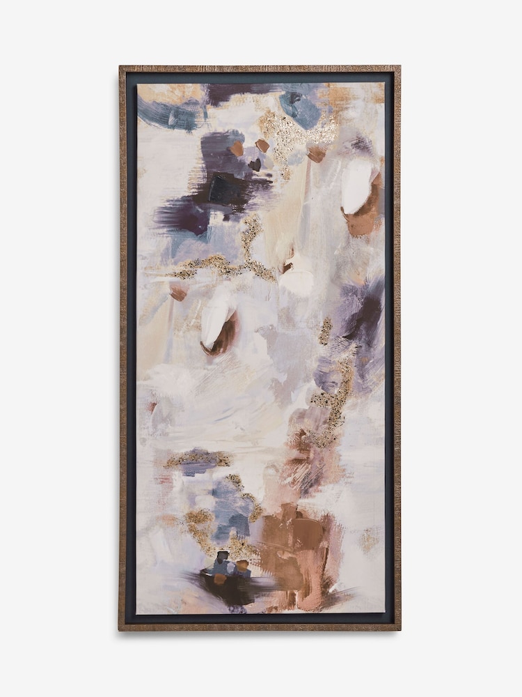 Natural Abstract Framed Canvas Wall Art - Image 2 of 6