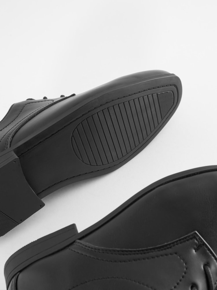 Black School Lace-Up Shoes - Image 5 of 5