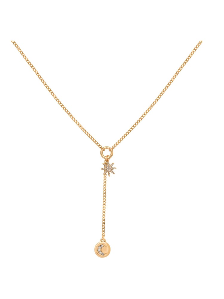 Caramel Jewellery London Gold Tone Sparkly Stella Necklace - Image 2 of 6