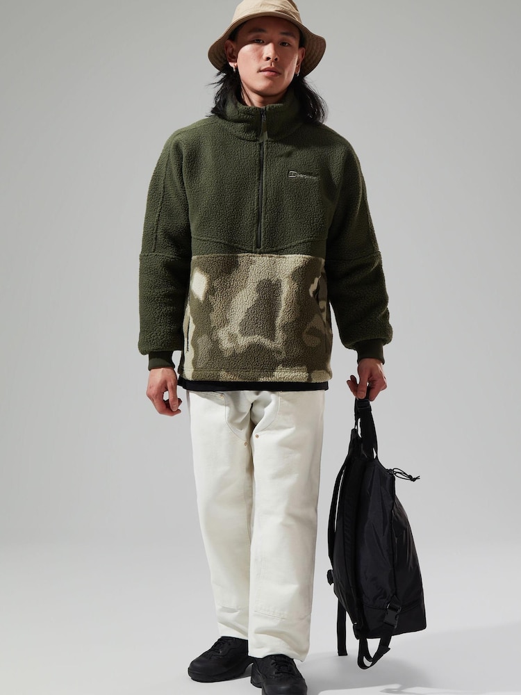 Berghaus Green Houlton Half Zip Borg Fleece - Image 1 of 6