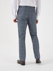 Skopes Blue Tailored Fit Reece Check Suit: Trousers - Image 2 of 3