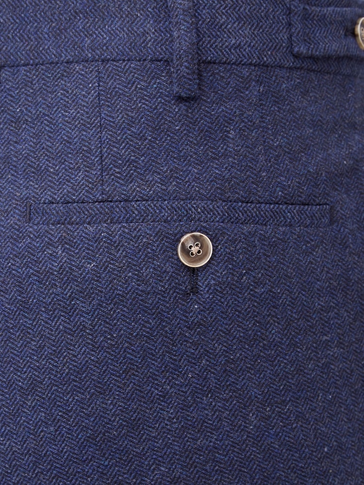 Marineblau/blau - Skopes Jude Tweed-Anzug in Tailored-Fit: Hose - Bild 3 von 3