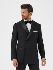 Skopes Black Sinatra Tailored Double Breasted Suit: Jacket - Image 1 of 4