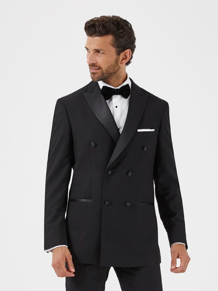 Skopes Black Sinatra Tailored Double Breasted Suit: Jacket - Image 1 of 4