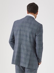 Skopes Blue Tailored Fit Reece Check Suit: Jacket - Image 2 of 4