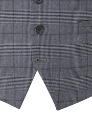 Skopes Blue Reece Check Tailored Fit Suit Waistcoat - Image 3 of 3