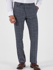 Skopes Acaro Grey Check Tailored Sustainable Suit Trousers - Image 1 of 2