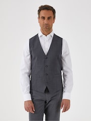 Skopes Grey Single Breasted Wool Rich Darwin Suit Waistcoat - Image 1 of 3