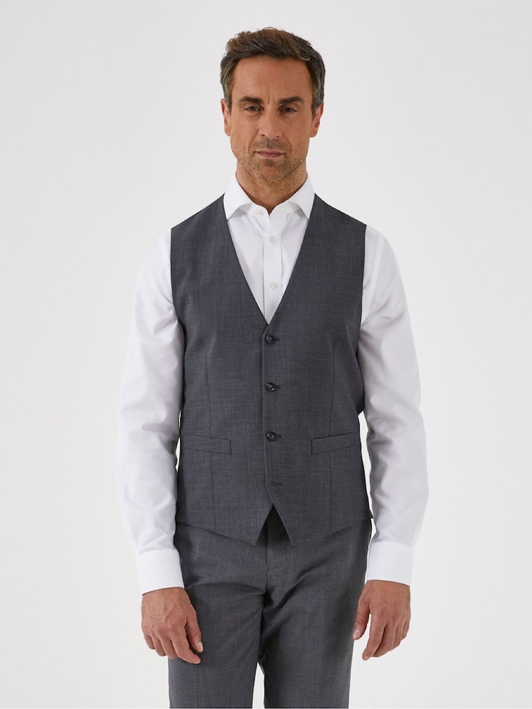 رمادي - Skopes Single Breasted Wool Rich Darwin Suit Waistcoat - صورة 1 من 3 رمادي - Skopes Single Breasted Wool Rich Darwin Suit Waistcoat - صورة 1 من 3