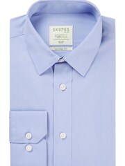 Skopes Blue Tailored Fit Sustainable Formal Shirt - Image 4 of 4
