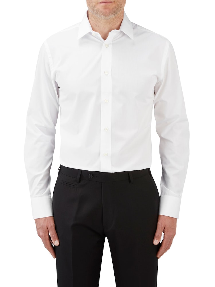 Skopes White Tailored Fit Sustainable Formal Shirt - Image 1 of 4