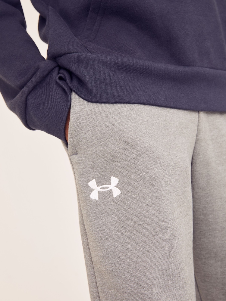 Under Armour Grey Rival Fleece Joggers - Image 4 of 7