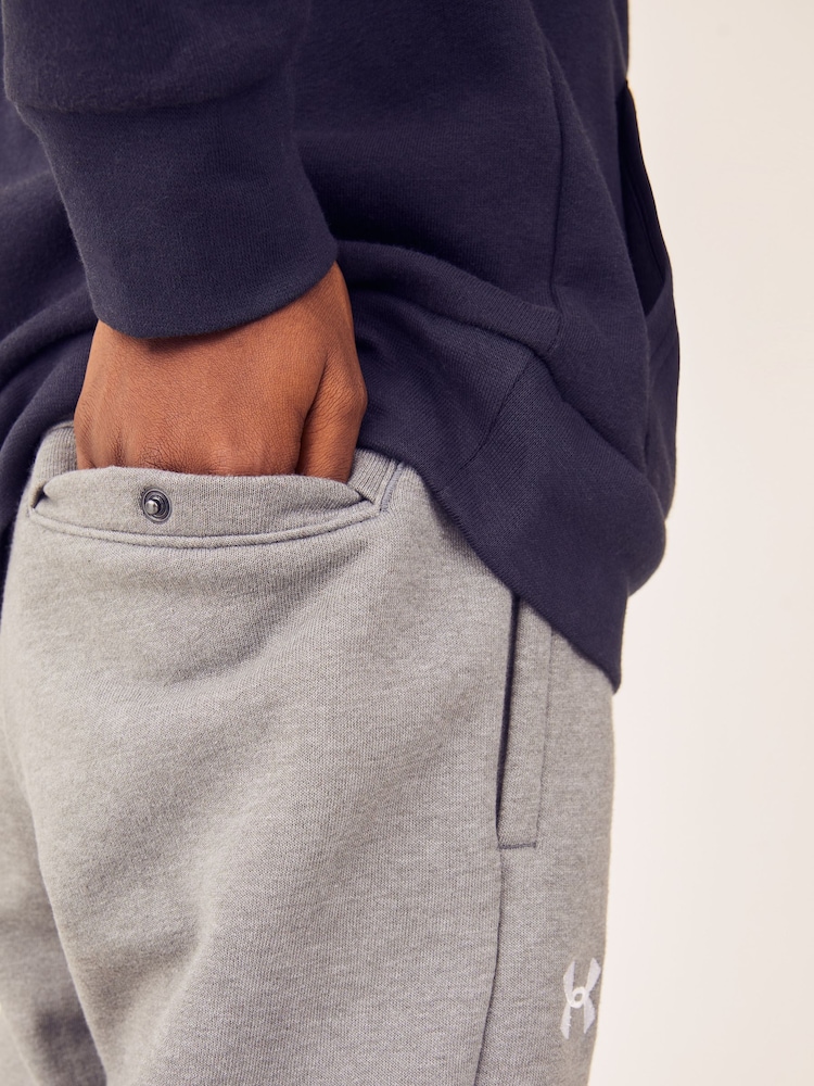 Under Armour Grey Rival Fleece Joggers - Image 5 of 7