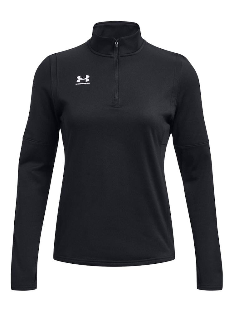 Zwart - Under Armour Challenger tussenlaag sweatshirt met korte rits - Image 5 of 6