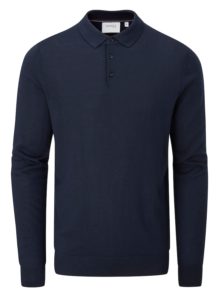 Skopes Blue Brad Polo Jumper - Image 4 of 5