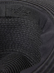 FatFace Black Straw Fedora Hat - Image 4 of 4