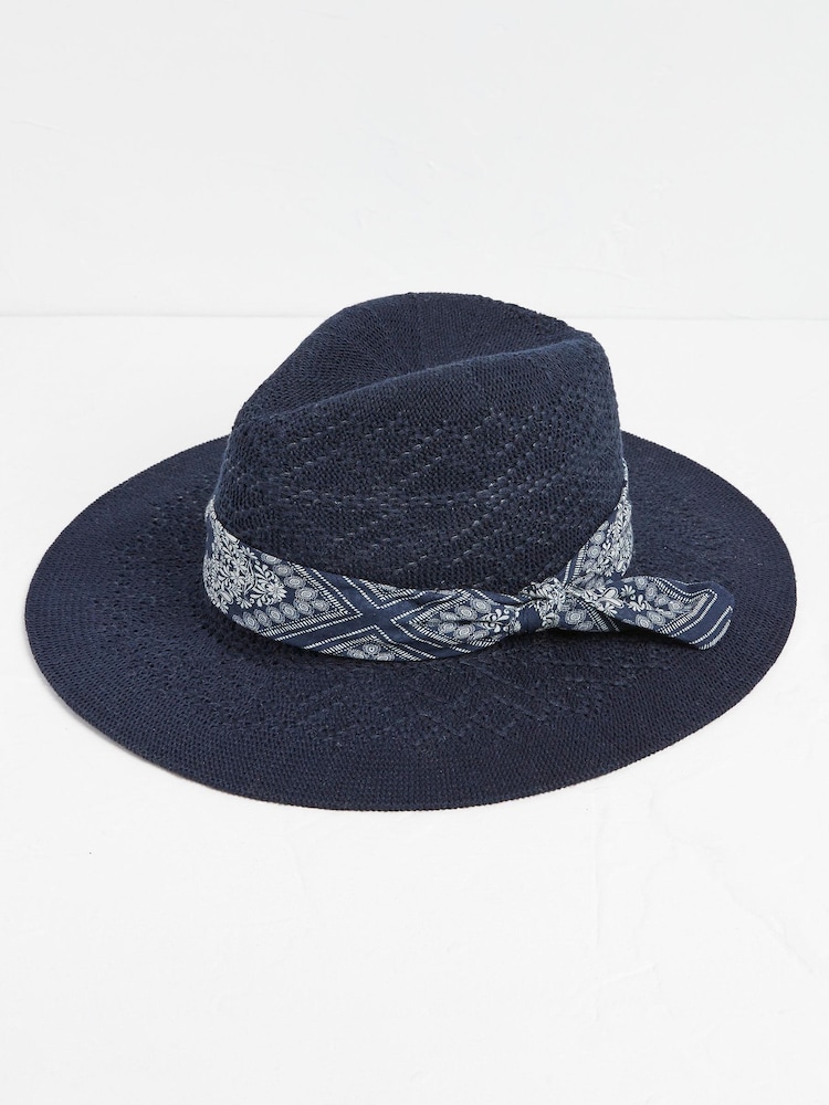 FatFace Blue Fedora Hat - Image 1 of 4