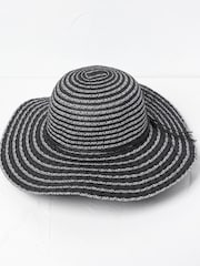 FatFace Black Straw Hat - Image 1 of 4