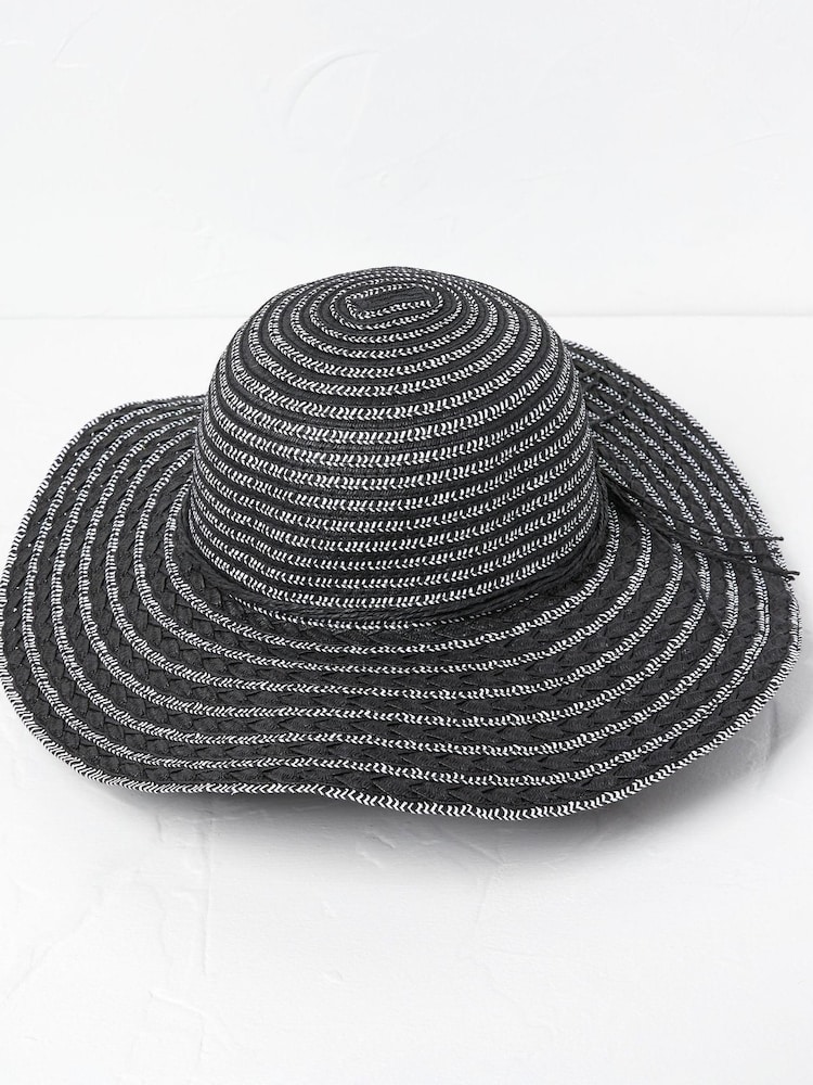 FatFace Black Straw Hat - Image 1 of 4